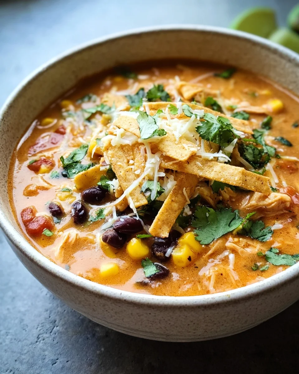 Creamy Chicken Enchilada Soup