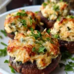 Creamy Crab Stuffed Mushrooms