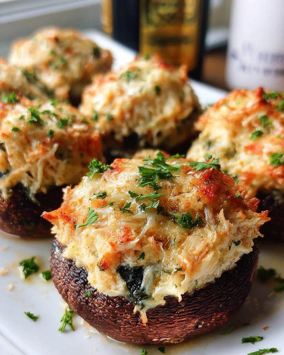 Creamy Crab Stuffed Mushrooms 22 Creamy