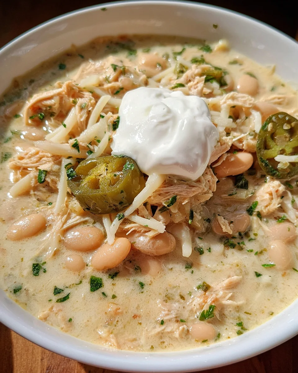 Creamy White Chili Recipe with Chicken