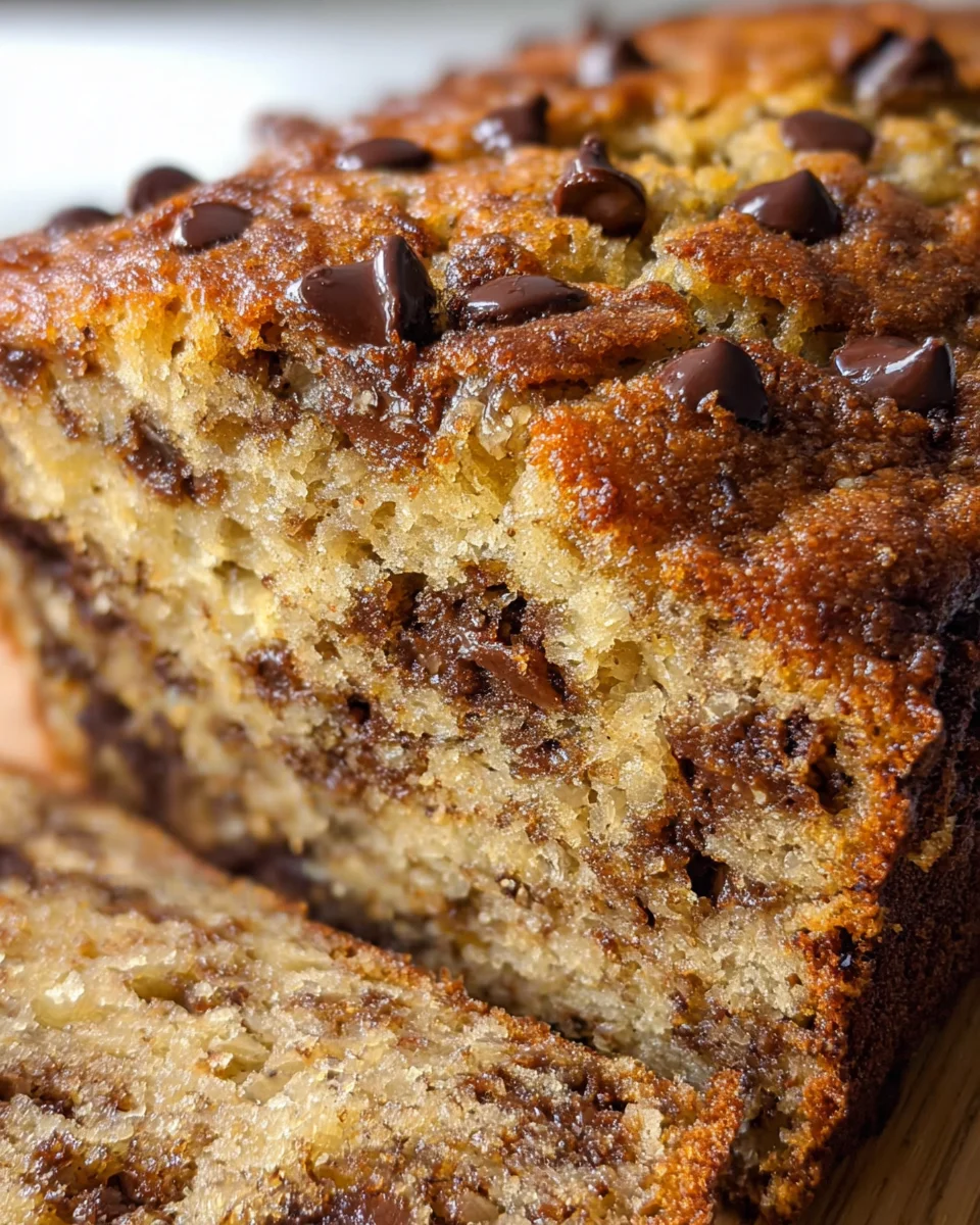 Easy Chocolate Chip Banana Bread
