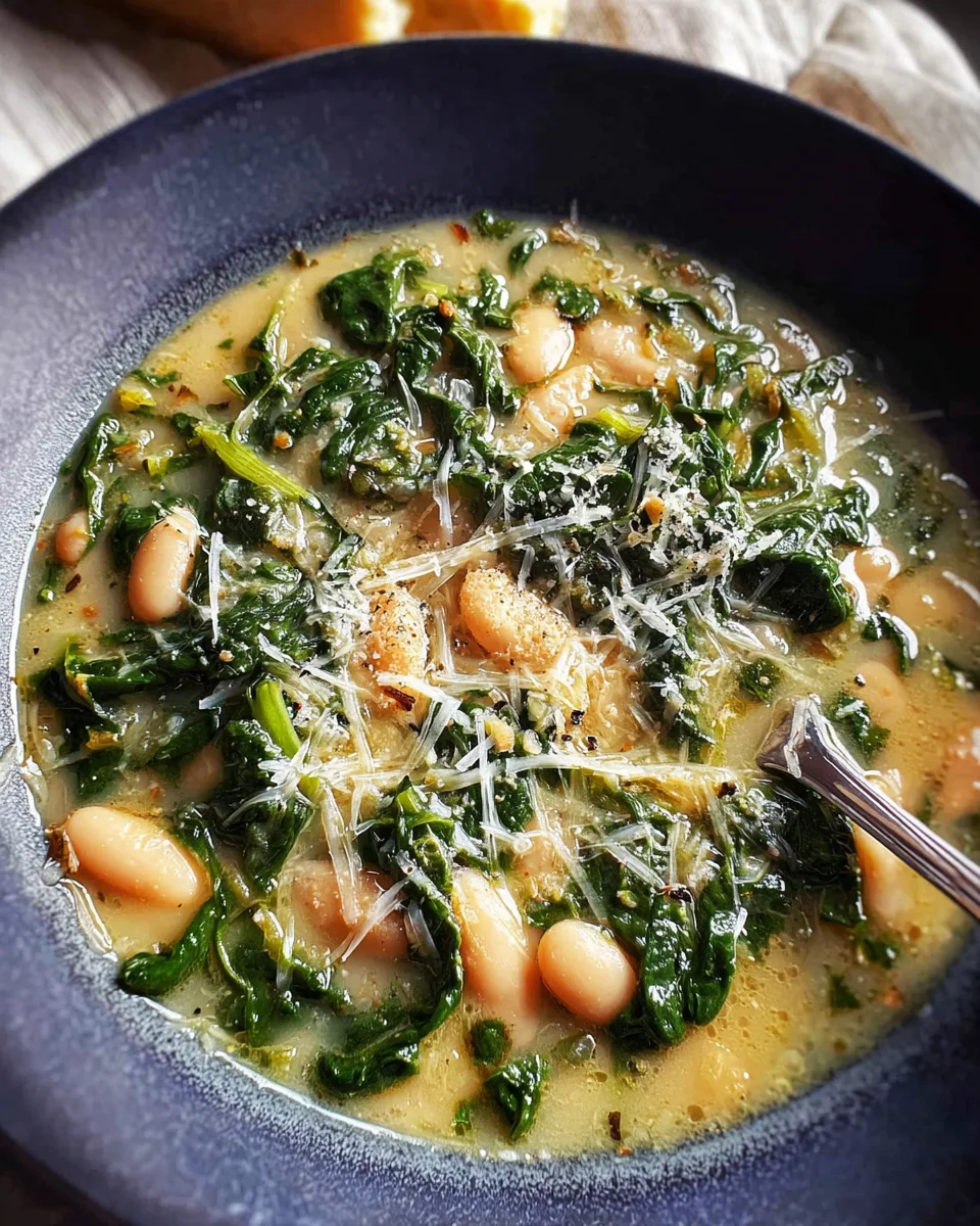 Easy White Bean Spinach Soup Recipe