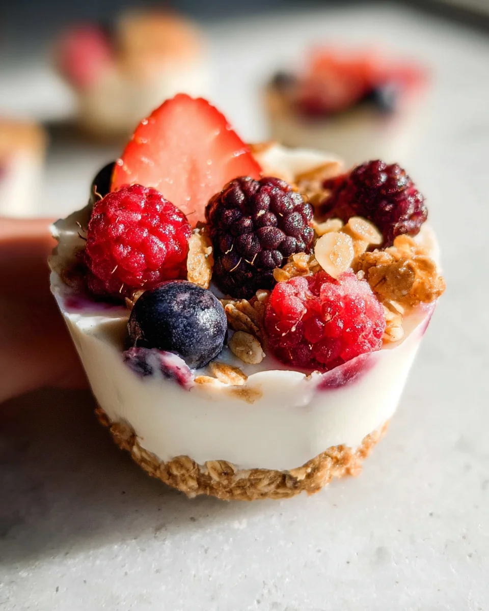 Frozen Yogurt Granola Cups 17 Frozen