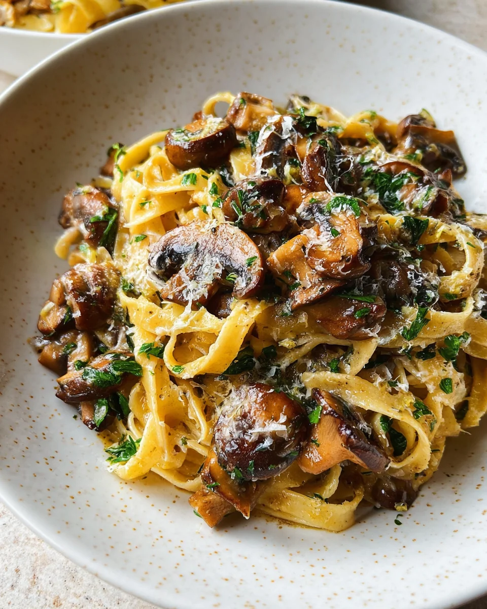 Garlic Mushroom Pasta 22 Garlic