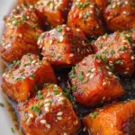 Honey Garlic Salmon Bites
