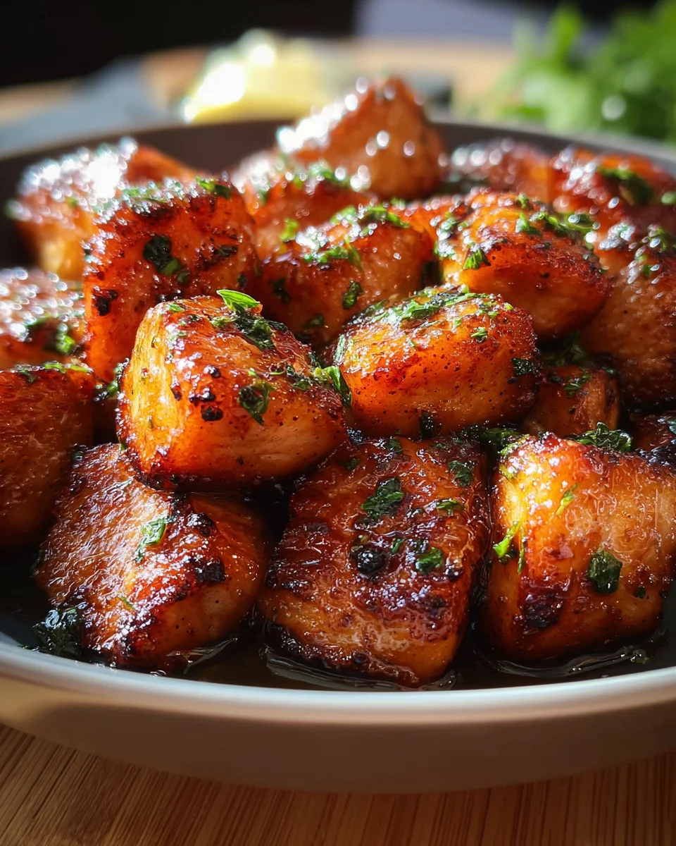 Hot Honey Salmon Bites 16 Hot