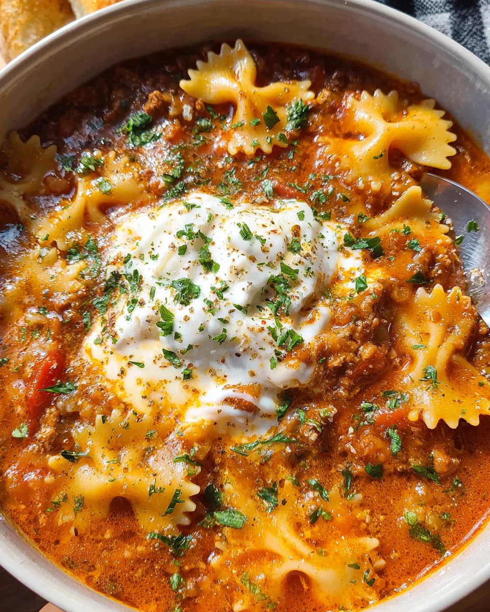 Lasagna Soup