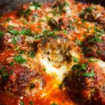 Mozzarella Stuffed Meatballs