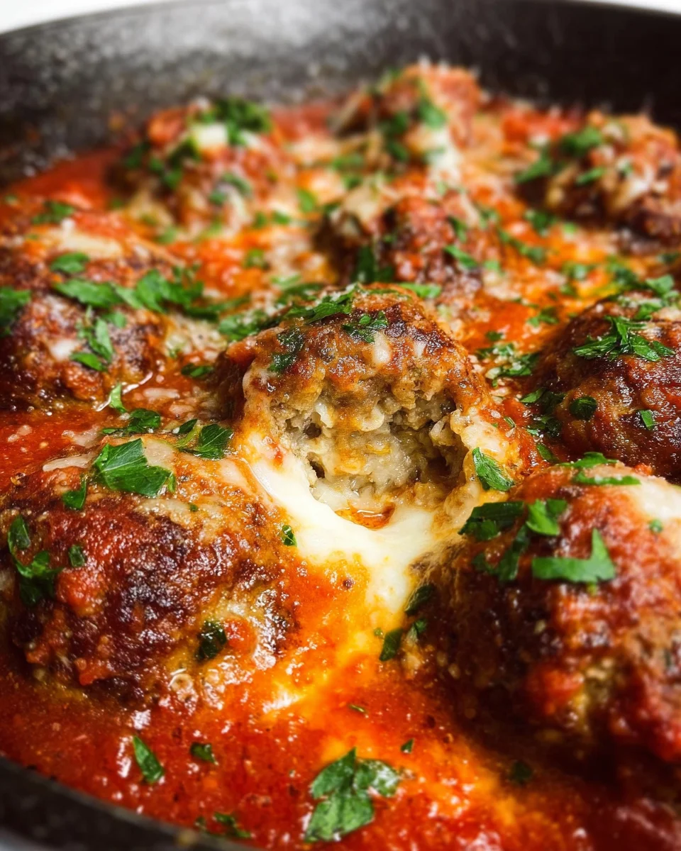 Mozzarella Stuffed Meatballs 28 Mozzarella Stuffed Meatballs