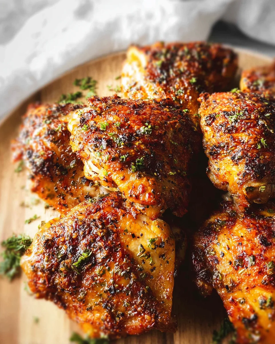 Oven Baked Chicken Thighs