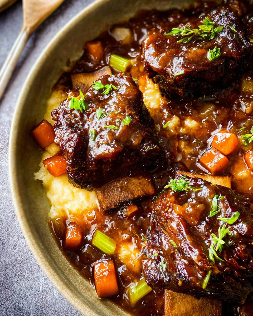 Red Wine Braised Short Ribs in Dutch Oven 19 Red