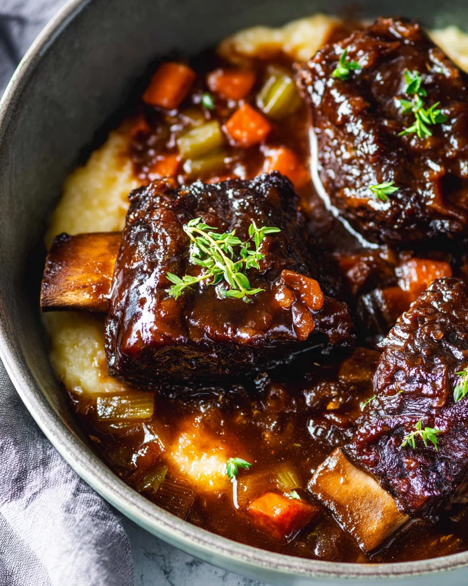 Red Wine Braised Short Ribs in Dutch Oven 20 Red
