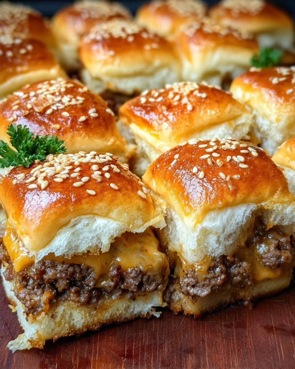 Cheeseburger Sliders with Hawaiian Rolls 27 Cheeseburger Sliders with Hawaiian Rolls