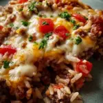 Cheesy Hamburger Rice Casserole