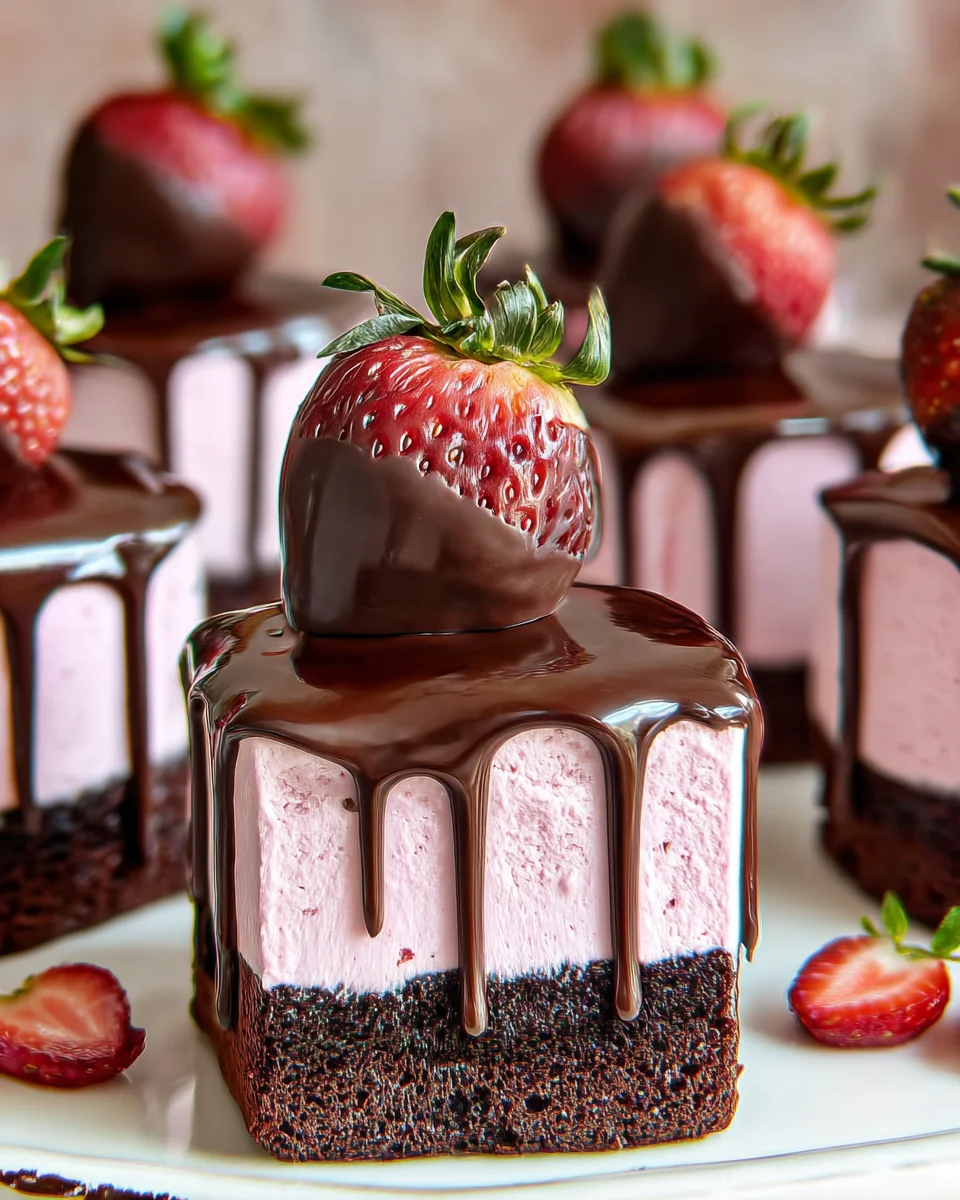 Chocolate-Covered Strawberry Mini Cakes 35 Chocolate-Covered