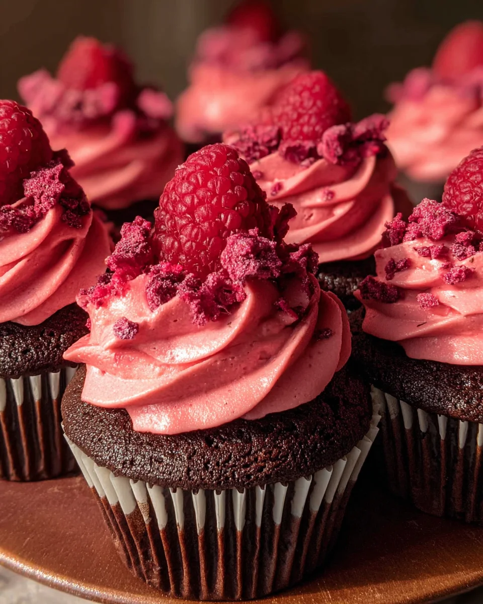 Chocolate Raspberry Cupcakes 34 Chocolate