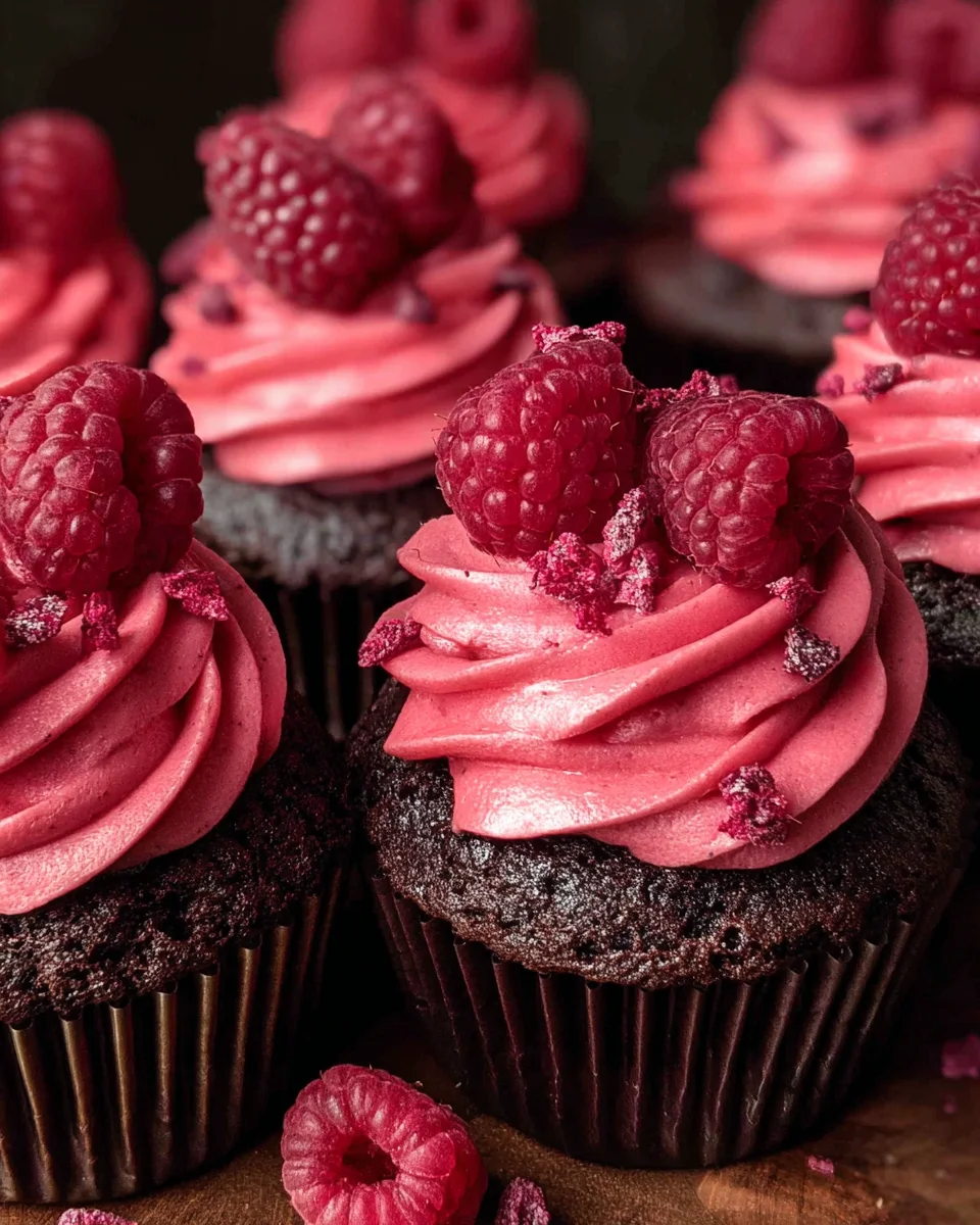 Chocolate Raspberry Cupcakes 35 Chocolate