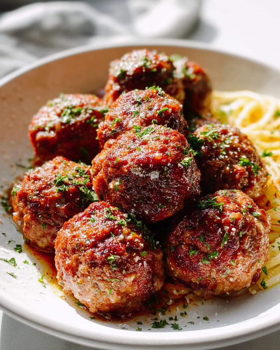 Classic Italian Meatballs (Tender and Juicy!)