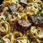 Cracked Garlic Steak Tortellini in Creamhouse Sauce Bliss