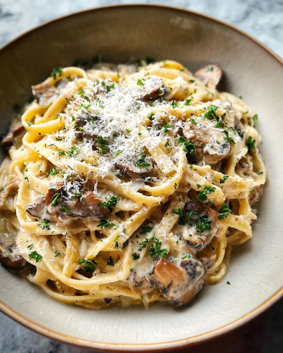 Creamy Mushroom Pasta 26 Creamy