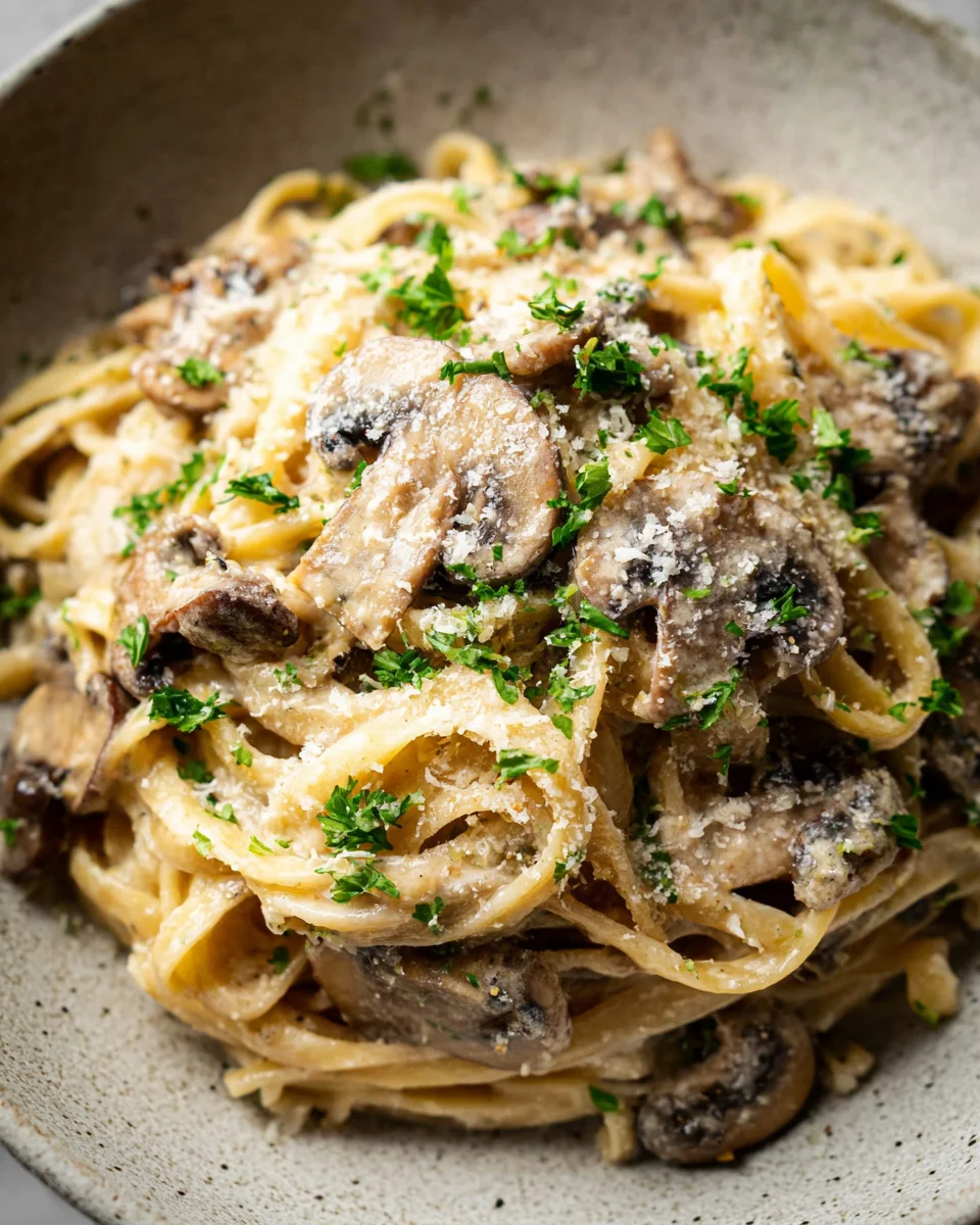 Creamy Mushroom Pasta 27 Creamy