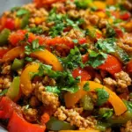 Ground Turkey and Peppers