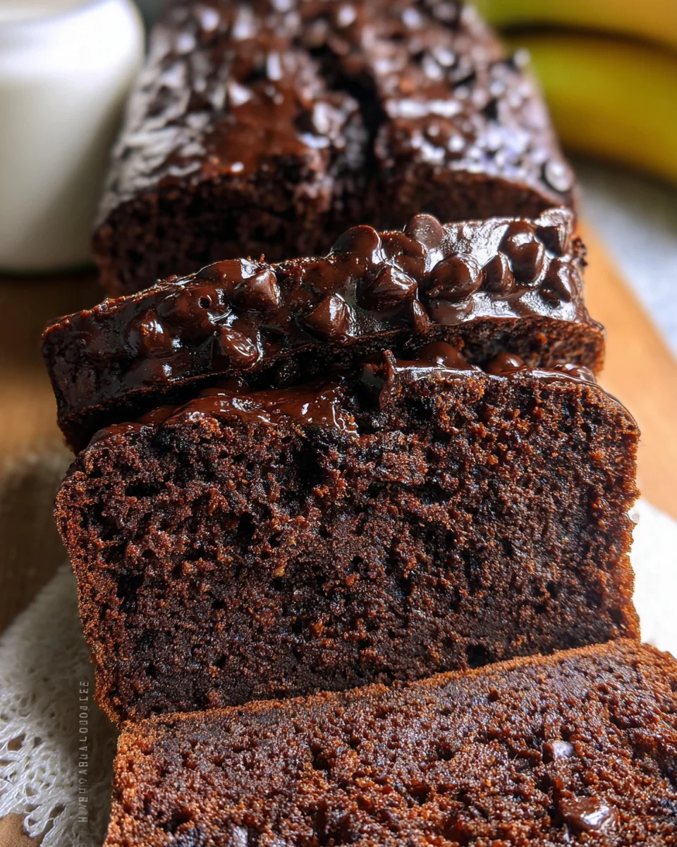 Healthy Chocolate Banana Bread
