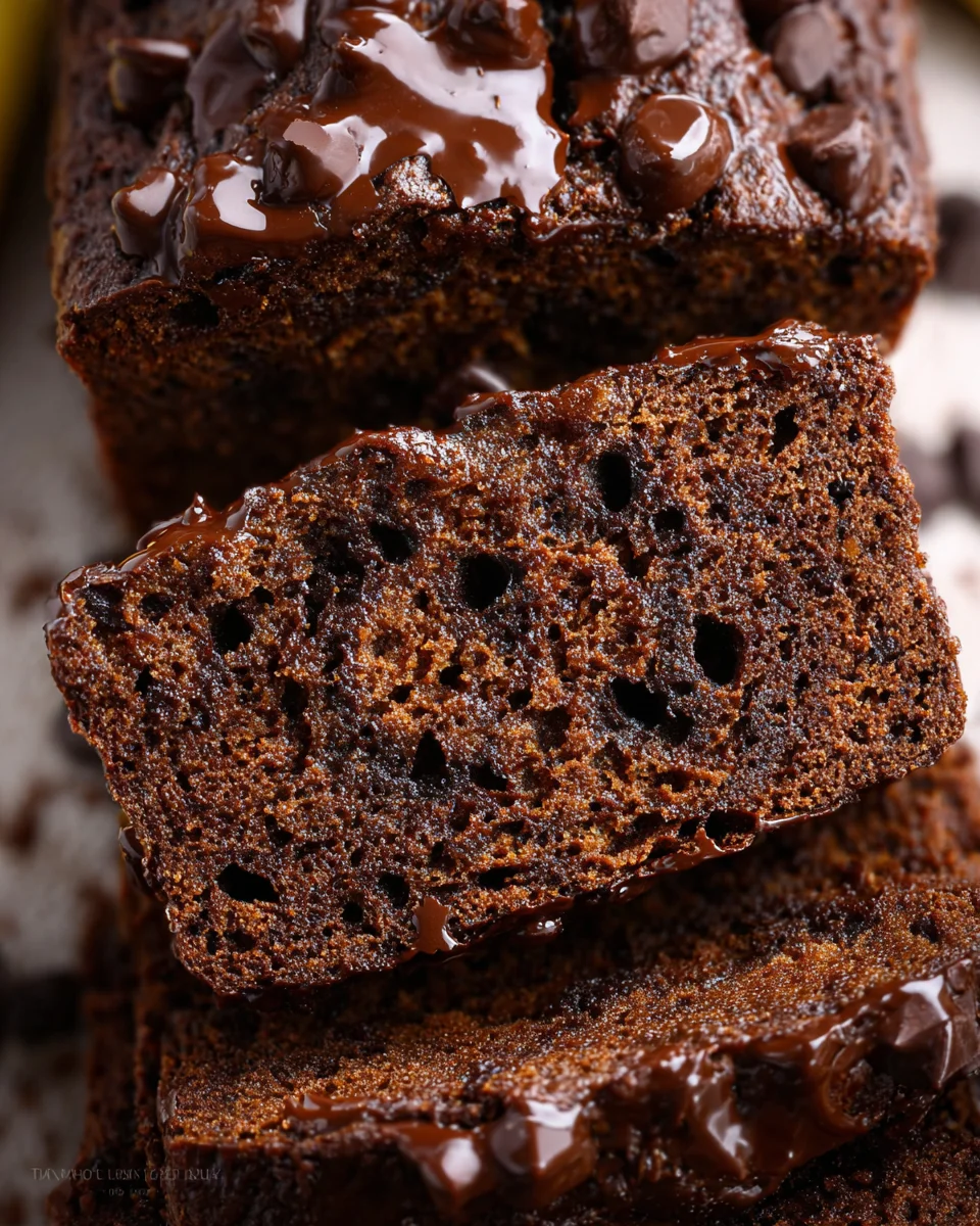 Healthy Chocolate Banana Bread 23 Healthy