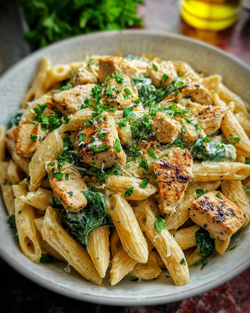Healthy Garlic Parmesan Chicken Pasta 21 Healthy