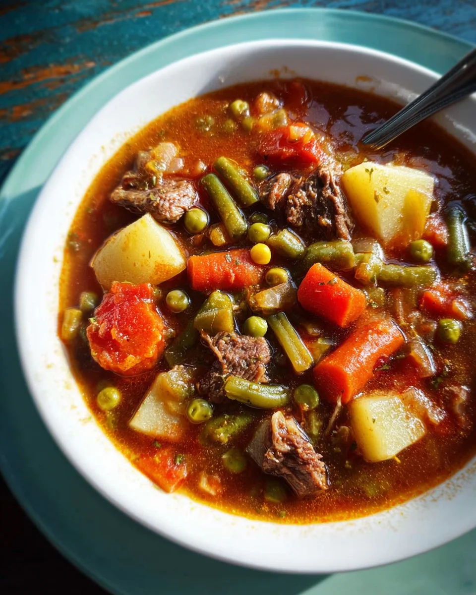 My Mom's Old-Fashioned Vegetable Beef Soup