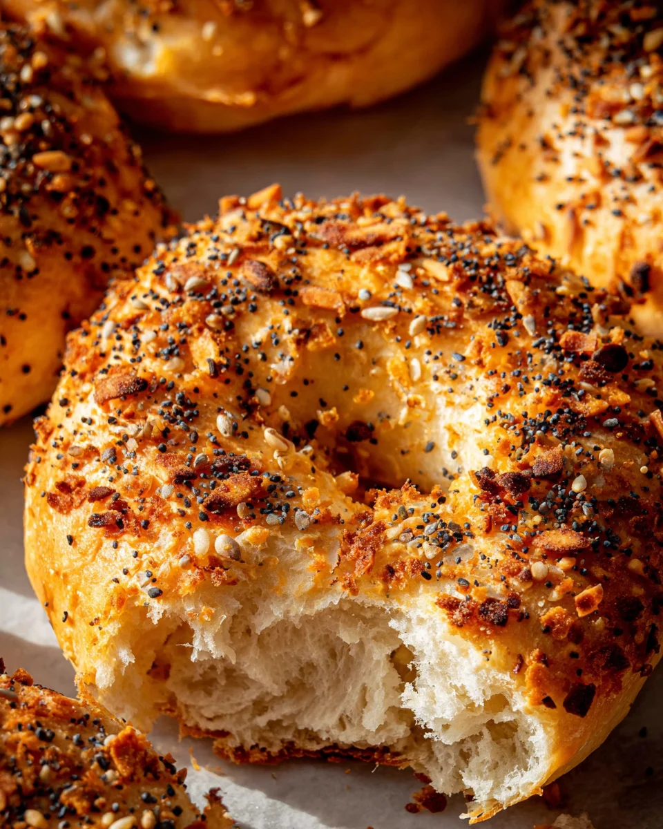 Simple 3-Ingredient Cottage Cheese Protein Bagels