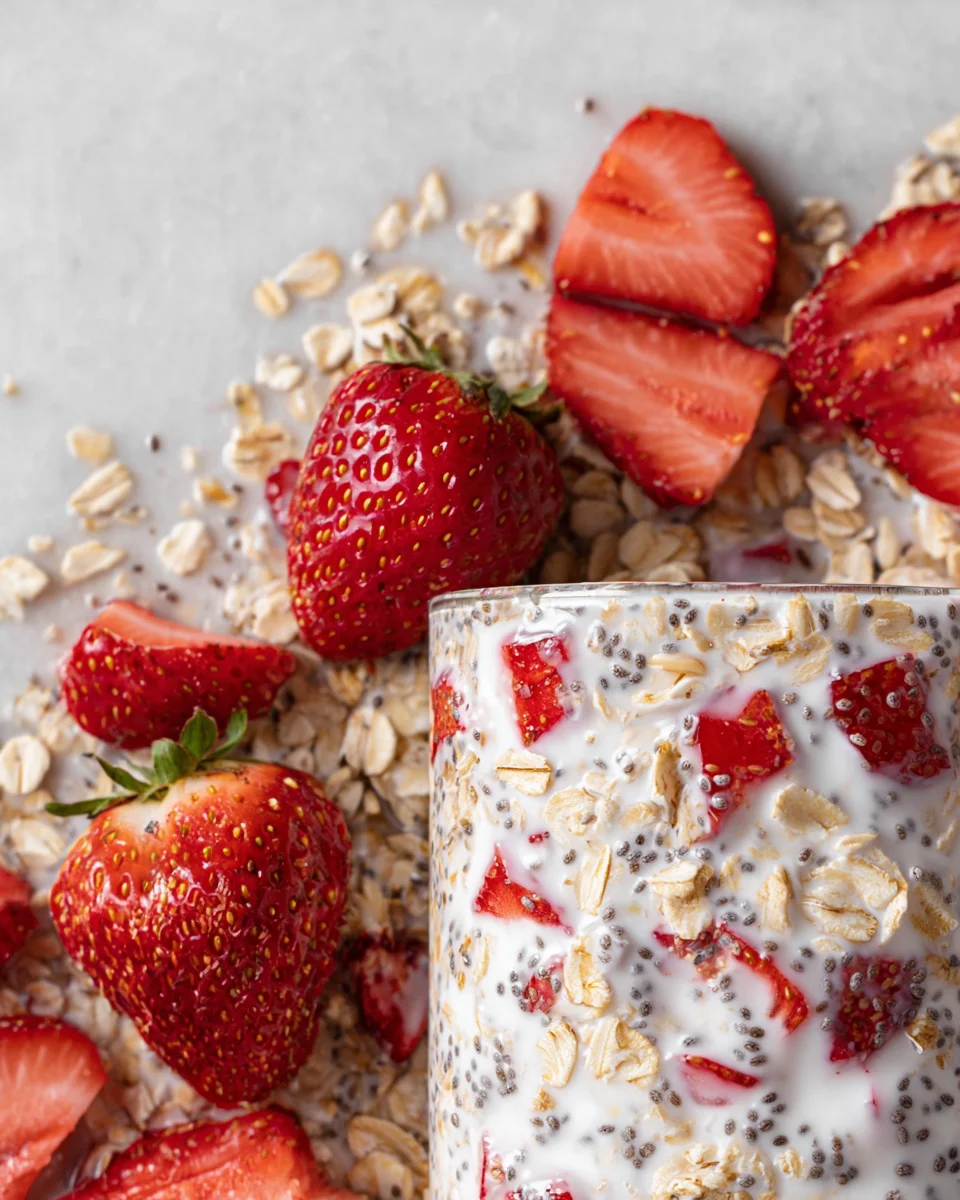 Strawberry Overnight Oats 16 Strawberry