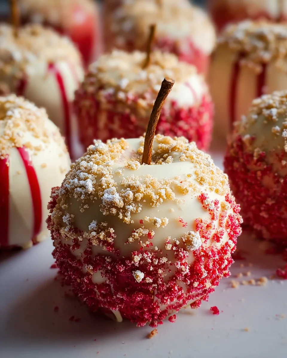 Strawberry Shortcake Candy Apples