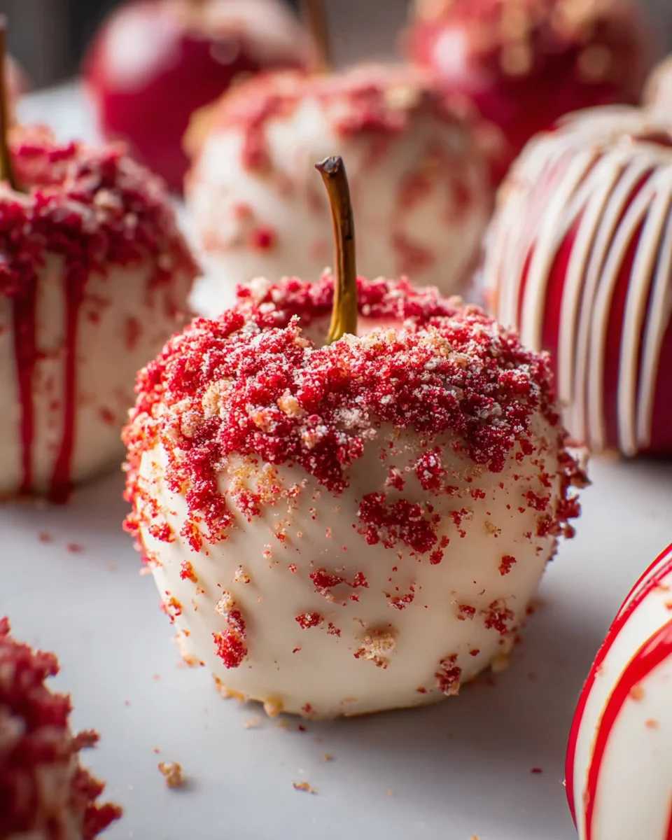 Strawberry Shortcake Candy Apples 18 Strawberry