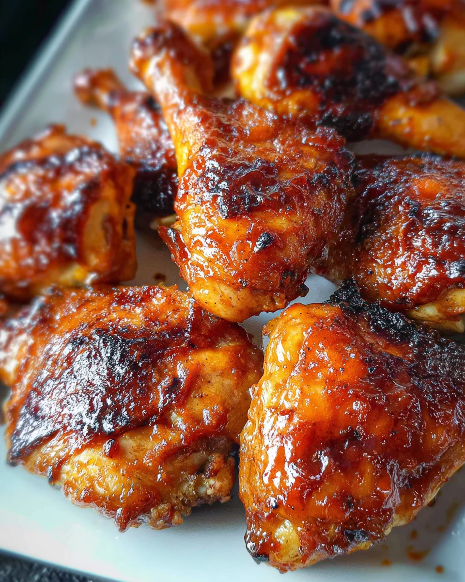 Two Ingredient Crispy Oven Baked BBQ Chicken