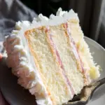 White Almond Cake with Whipped Buttercream Frosting