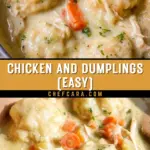 Chicken and Dumplings (Easy) 24 Pinterest Hidden Image