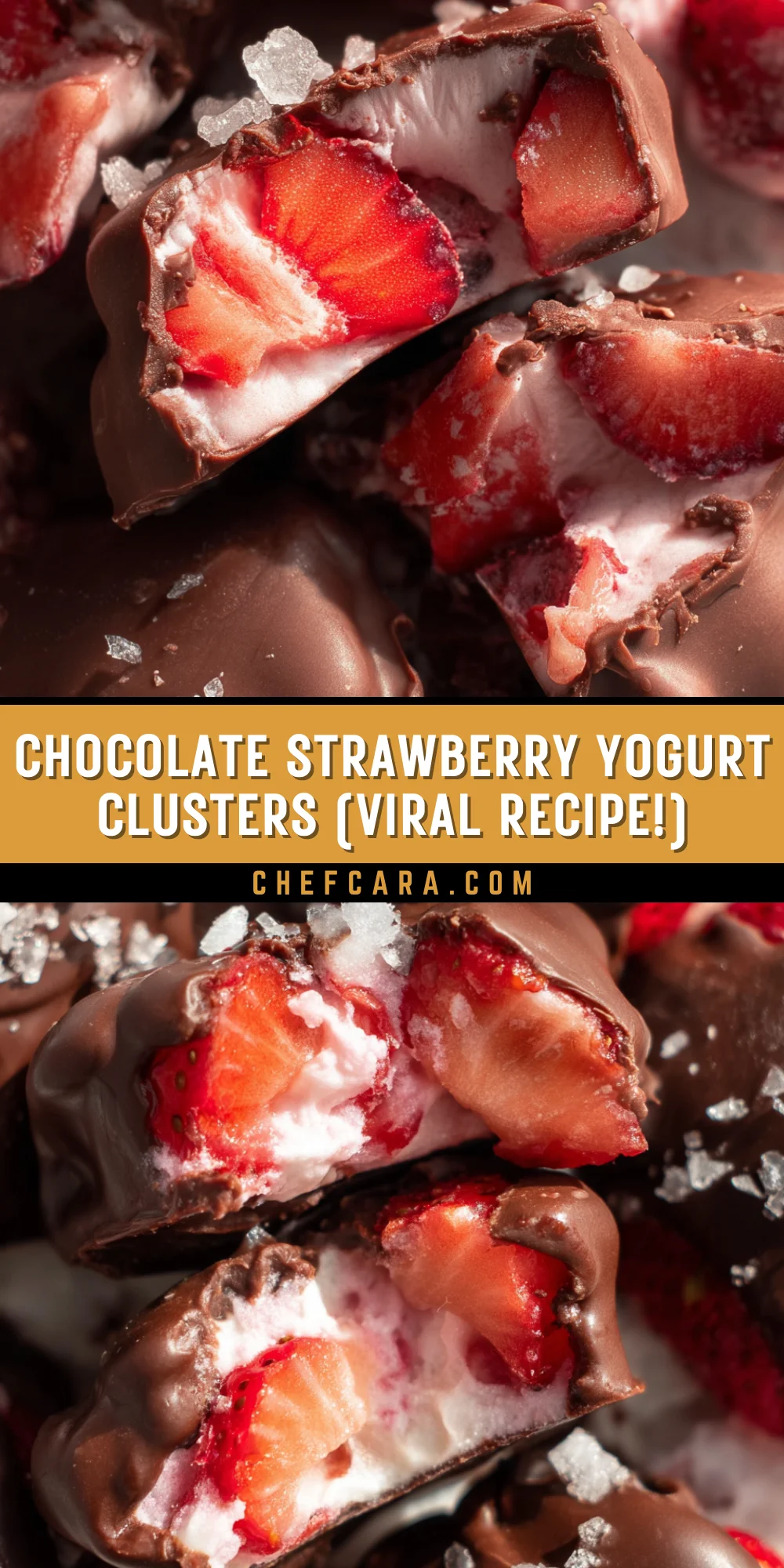 Chocolate Strawberry Yogurt Clusters (Viral Recipe!) 17 Pinterest Hidden Image