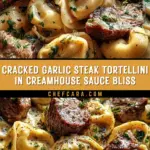 Cracked Garlic Steak Tortellini in Creamhouse Sauce Bliss 18 Pinterest Hidden Image