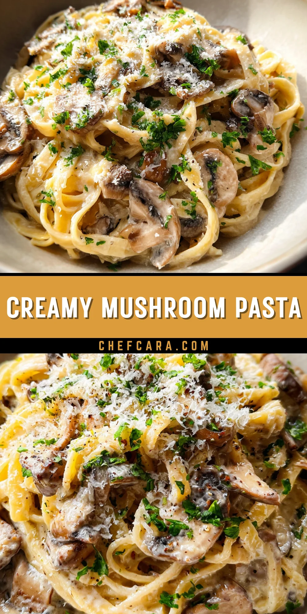 Creamy Mushroom Pasta 25 Pinterest Hidden Image