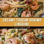 Creamy Tuscan Shrimp Linguine 23 Pinterest Hidden Image