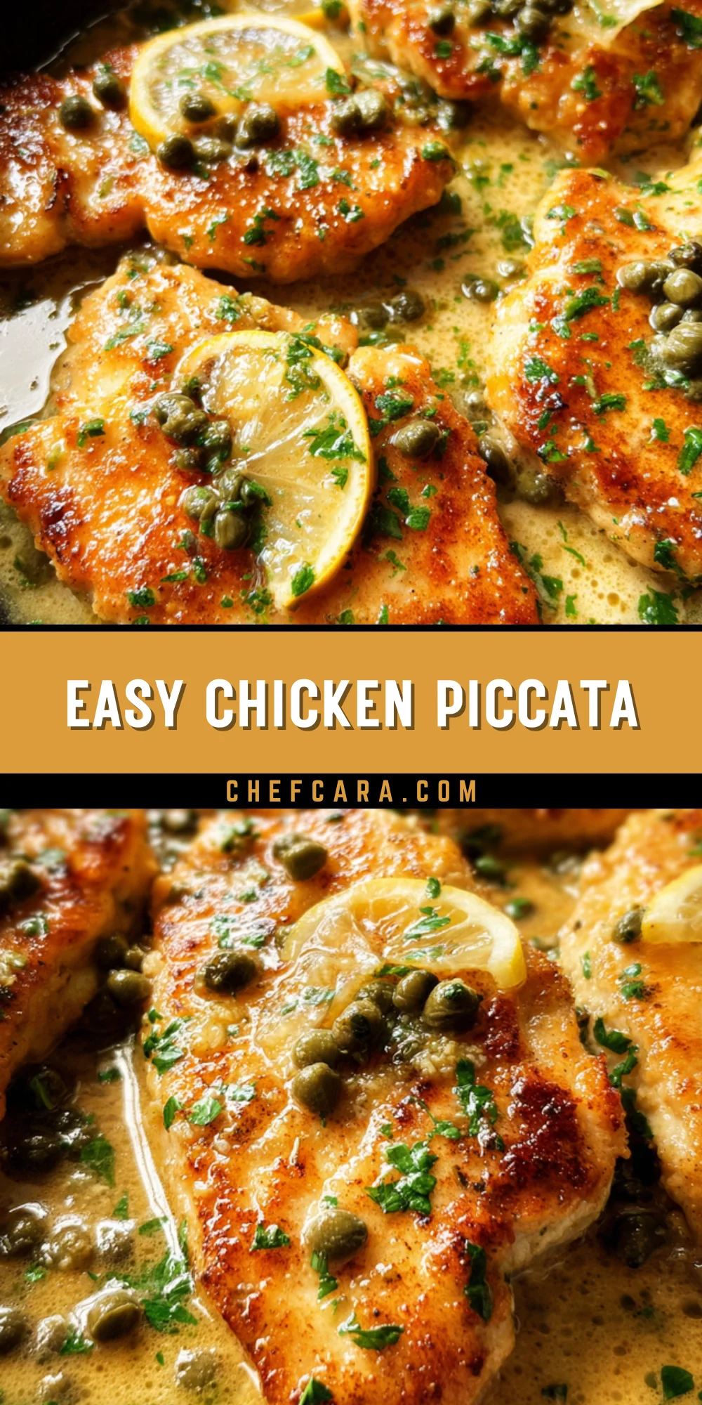 Easy Chicken Piccata 20 Pinterest Hidden Image