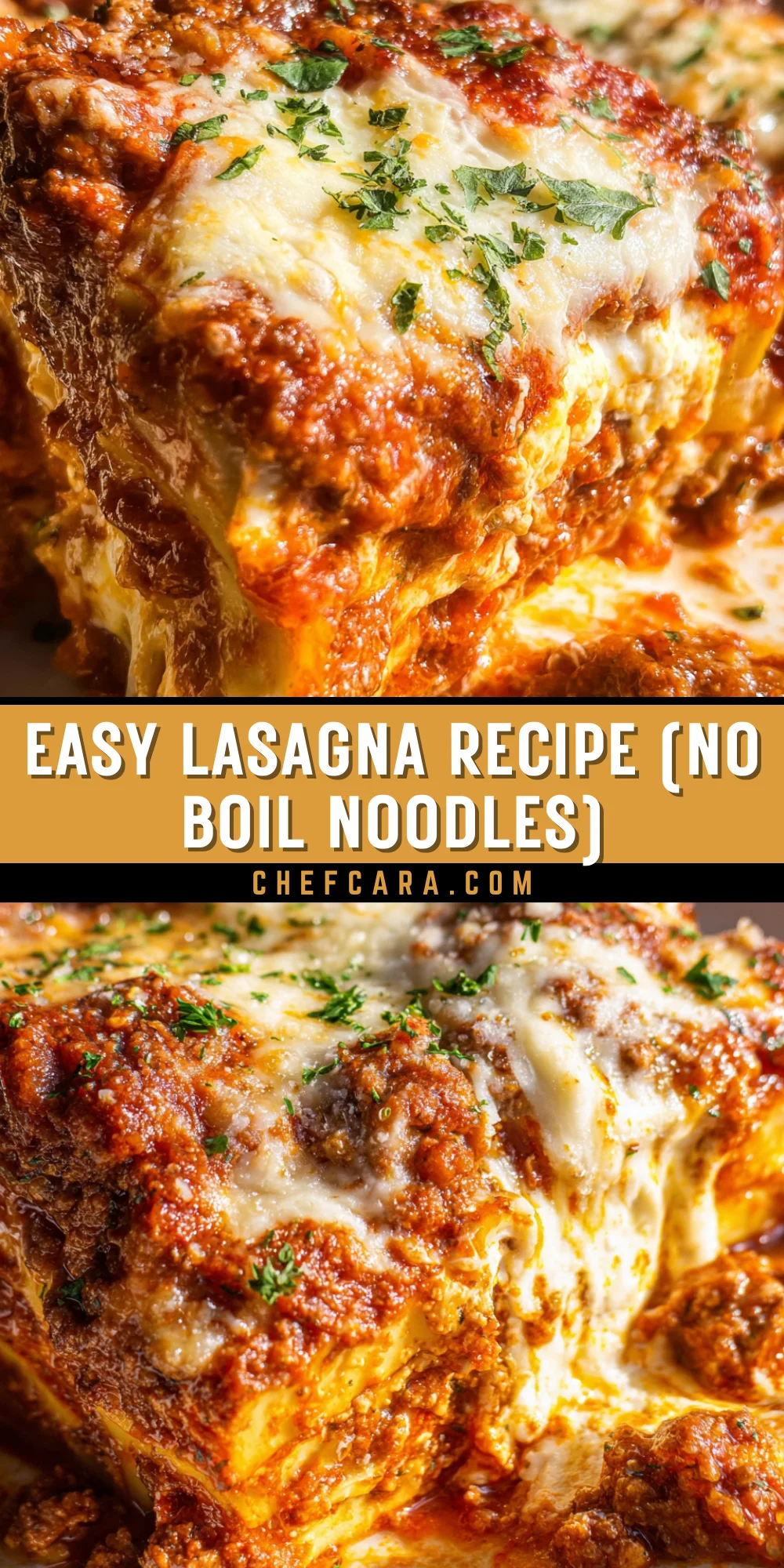 Easy Lasagna Recipe (No Boil Noodles) 18 Pinterest Hidden Image