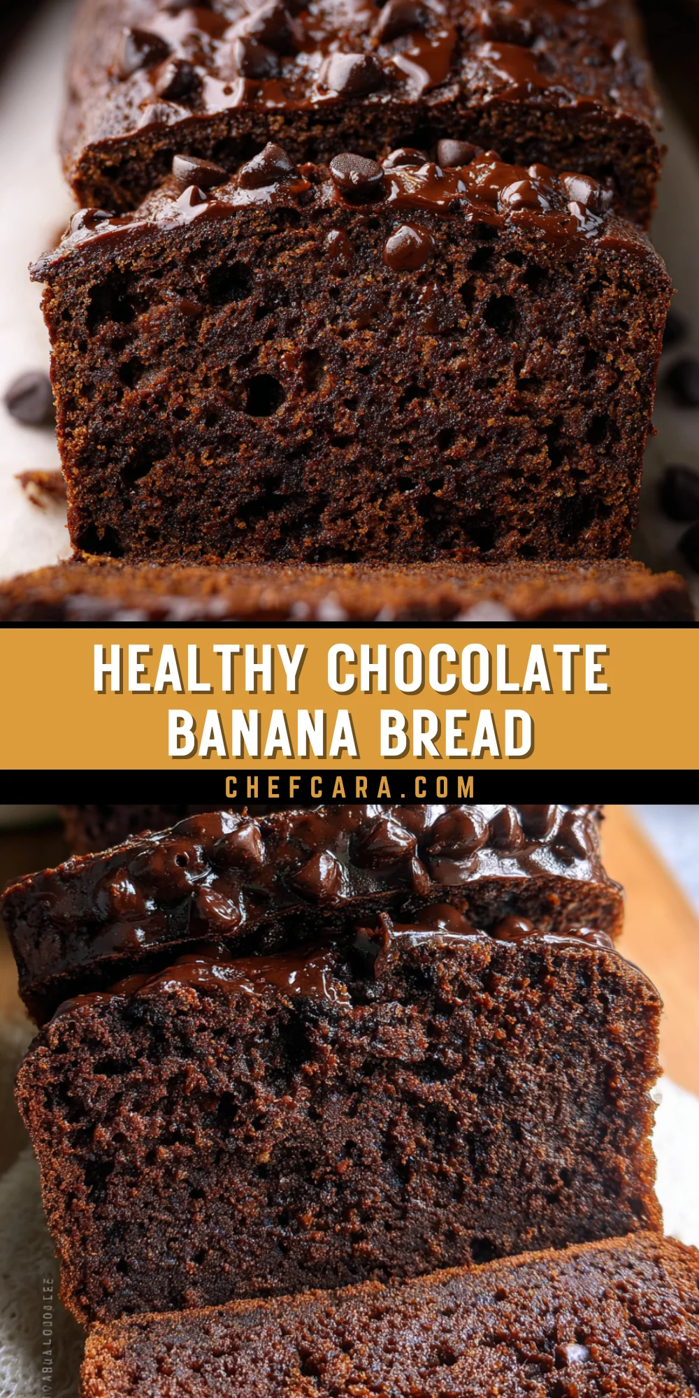 Healthy Chocolate Banana Bread 21 Pinterest Hidden Image