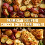 Parmesan Crusted Chicken Sheet Pan Dinner 18 Pinterest Hidden Image