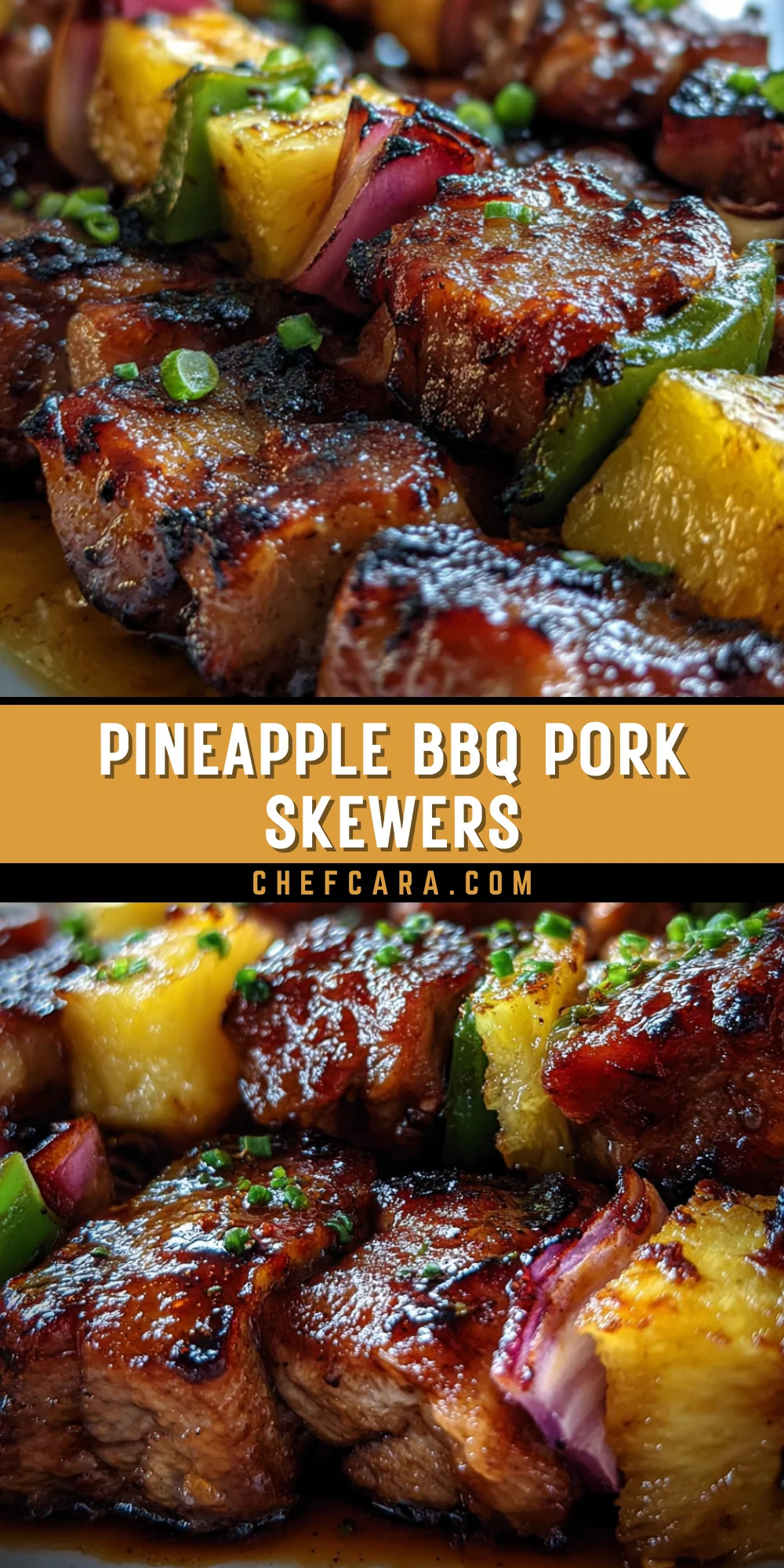 Pineapple BBQ Pork Skewers 22 Pinterest Hidden Image