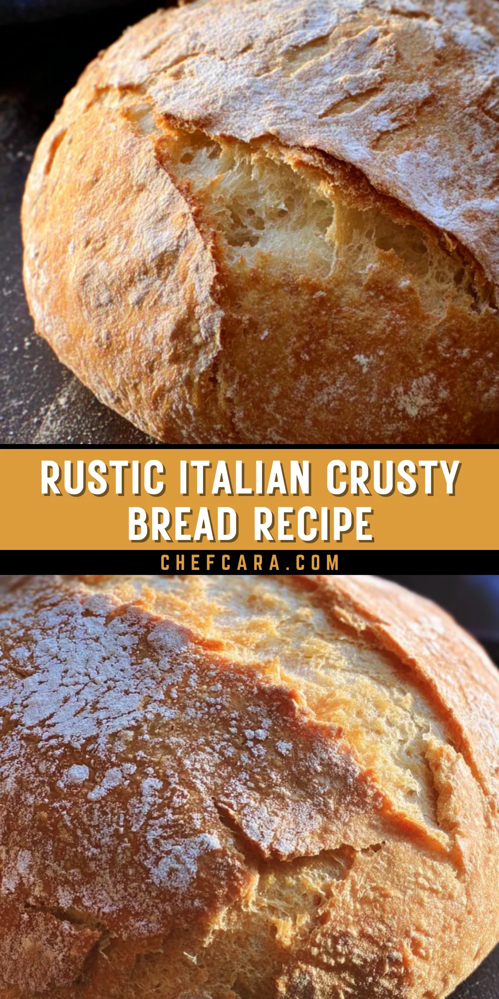 Rustic Italian Crusty Bread Recipe 16 Pinterest Hidden Image