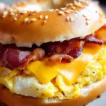 Bacon Egg Cheese Bagel Sandwich
