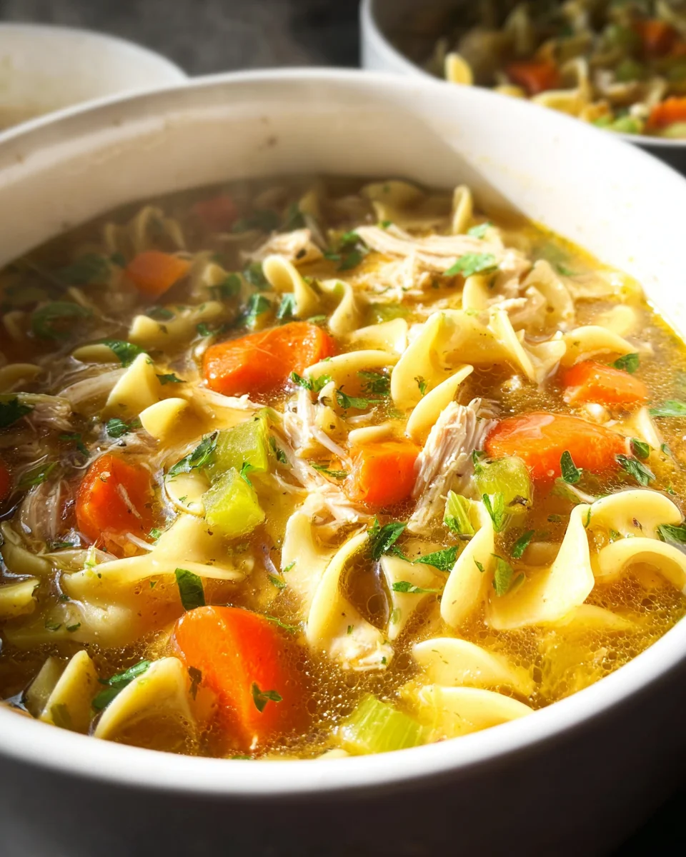 Best Chicken Noodle Soup with Egg Noodles