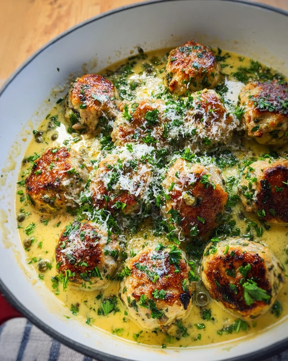 Chicken Piccata Meatballs 23 Chicken